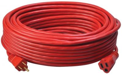 Coleman Cable 100ft Vinyl Outdoor 14/3 Extension Cord
