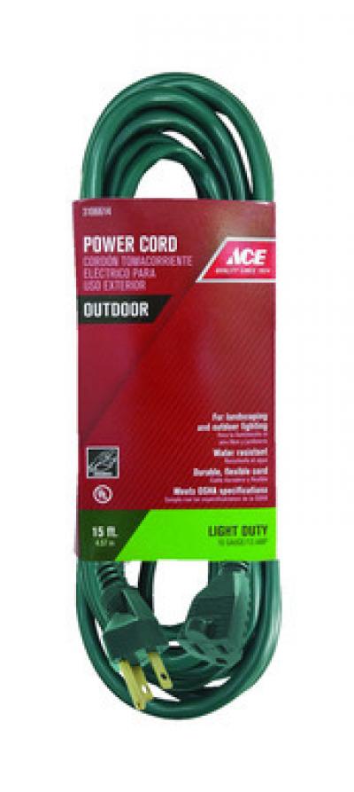 Ace 15ft 16/2 Indoor/Outdoor Extension Cord