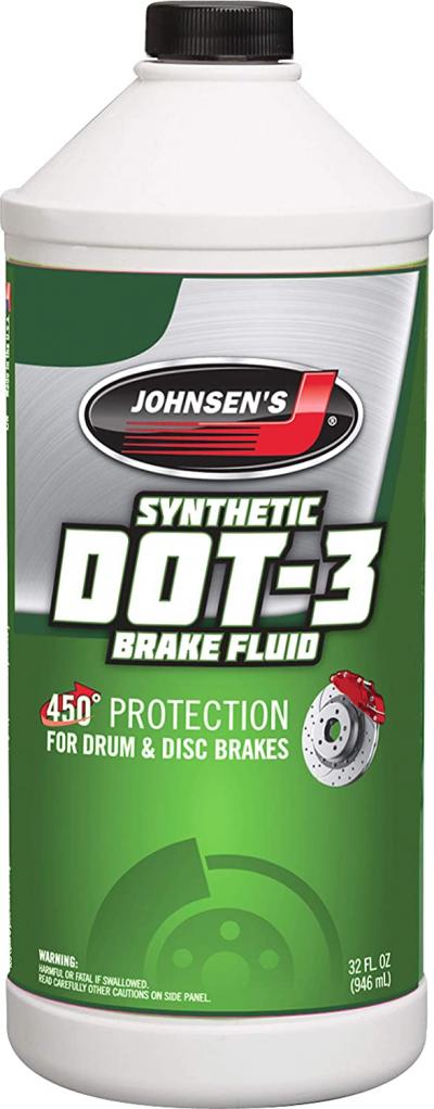 Johnsen's Heavy Duty Premium DOT-3 Brake Fluiid Qt.