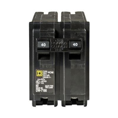 Square D Homeline 40 Amp 2-Pole Circuit Breaker