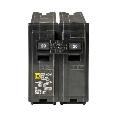 Square D Homeline 20 Amp 2-Pole Circiut Breaker