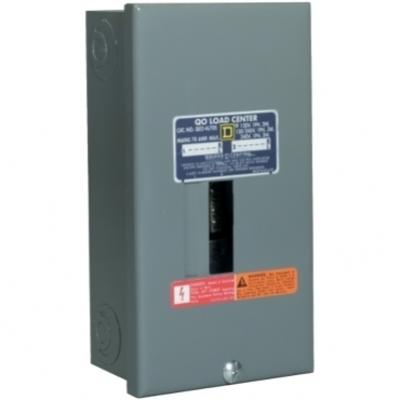 Square D 70 Amp 2 Space 4-Circuit Fixed Main Breaker Load Center