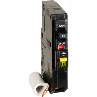 Square D Qwik-Gard 20 Amp Single-Pole GFCI Circuit Breaker