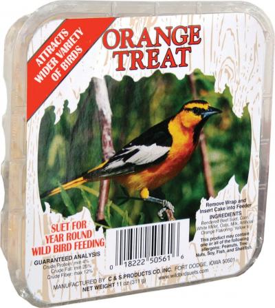 Suet Orange Bird Treat 11oz