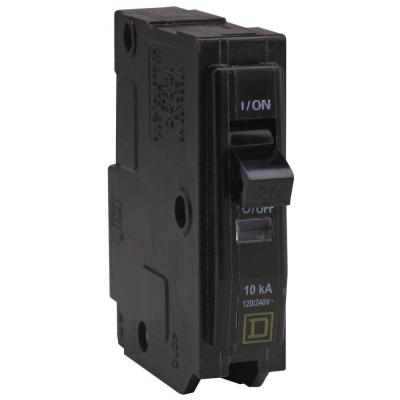 Square D 20 Amp Single-Pole Circuit Breaker