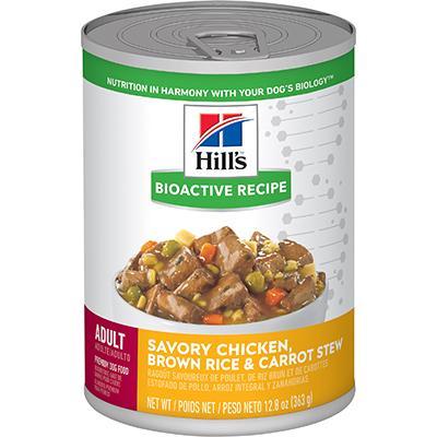 Adult Savory Chicken Brown Rice & Carrot Stew Bioactive Can Dog Food 12.8oz