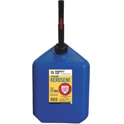 Midwest 5 Gallon Quick-Flow Auto Shut Off Kerosene Can CARB Compliant