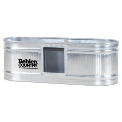 Behlen Country 2X2X6  Galvanized Round End Tank W/ Drinker (approx. 165