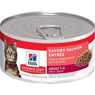 Adult Savory Salmon Entrée Canned Cat Food 5.5oz