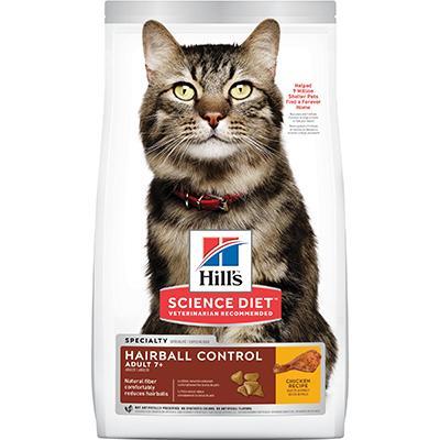 Adult 7+ Hairball Control Chicken Recipe Dry Cat Food 7lb