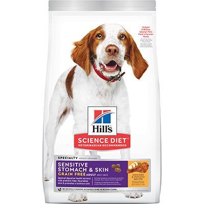 Adult Sensitive Stomach & Skin Grain Free Dry Dog Food 24lb