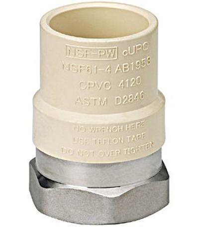 King Brothers Industries 1/12in CPVC Stainless Adapter