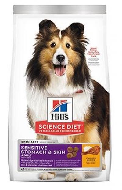 Adult Sensitive Stomach & Skin Chicken Recipe Dry Dog Food 4lb