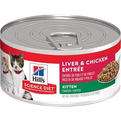 Kitten Liver & Chicken Entrée Canned Cat Food 5.5oz