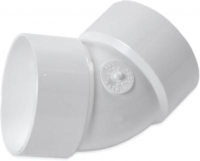 Mueller 3in 45-Degree PVC DWV Elbow