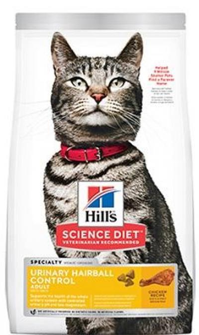 Adult Urinary Hairball Control Dry Cat Food 7lb
