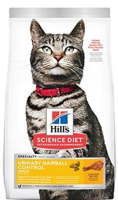 Adult Urinary Hairball Control Dry Cat Food 7lb