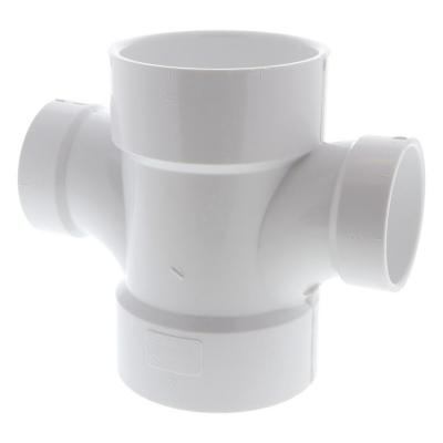 Mueller 3in X 3in X 2in X 2in PVC DWV Double Sanitary Tee