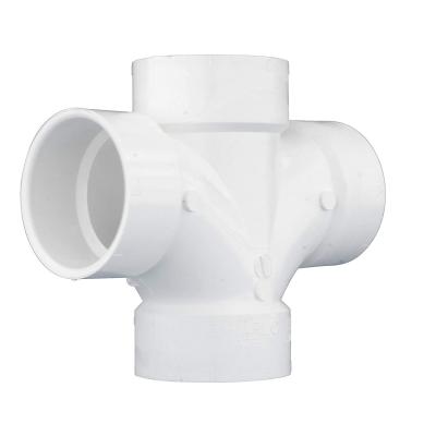 Mueller 3in X 3in X 3in X 3in PVC DWV Double Sanitary Tee