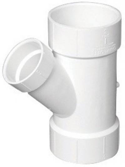 Mueller 3in X 3in X 2in 45-Degree PVC DWV WYE