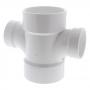 Mueller 3in X 3in X 2in X 2in PVC DWV Double Sanitary Tee