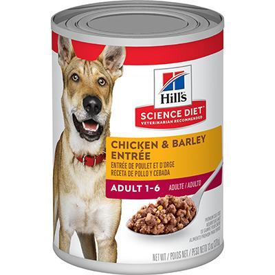Adult Chicken & Barley Entrée Caneed Dog Food 13oz