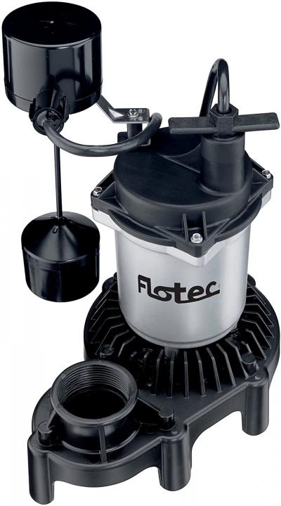 Flotec 1/3HP Zinc/Thermoplastic Vertical Sump Pump