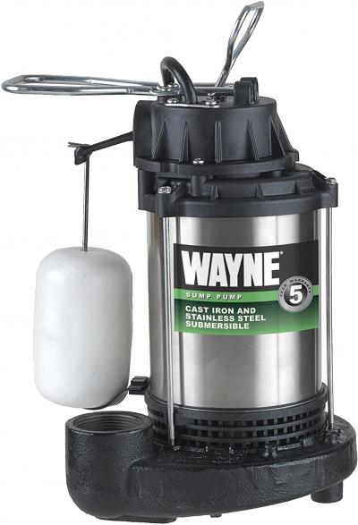 Wayne 3/4HP Stainless Steel/Cast Iron Submersible Sump Pump