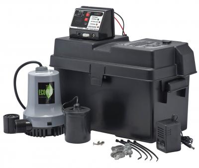 Eco-Flo 1/4HP Battery Backup Sump Pump System
