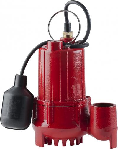 Red Lion 1/3HP Cast Iron Submersible Sump Pump w/Tether Float Switch