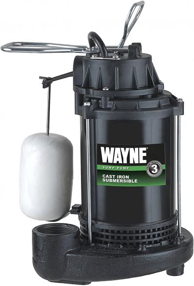 Wayne 1/3 HP Stainless Steel/Cast Iron Submersible Sump Pump