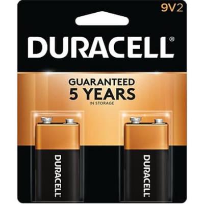 Duracell Coppertop 9V Alkaline Battery 2pk