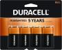 Duracell Coppertop 9V Alkaline Battery 4pk