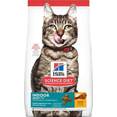 Adult 7+ Indoor Chicken Recipe Dry Cat Food 7lb