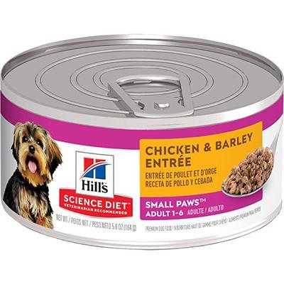 Adult Small Paws Chicken & Barley Entrée Canned Dog Food 5.8oz