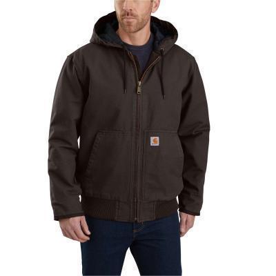 L Carhartt Washed Duck Insulated Active Dark Brown