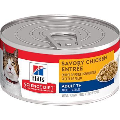 Adult 7+ Savory Chicken Entrée Canned Cat Food 5.5oz