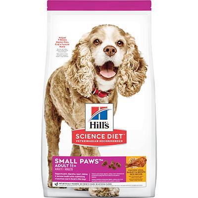 Adult 11+ Samll Paws Chicken Meal Barley & Rice Recipe Dry Dog Food 4.5lb