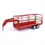 Little Buster Toys Gooseneck Ranch Trailer Red 1:16 Scale